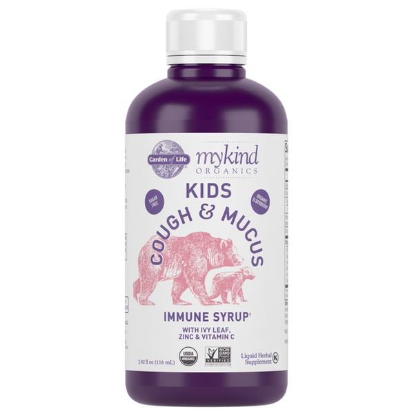 myKind Kids Cough & Mucus Immune Syrup (Garden of Life) Front