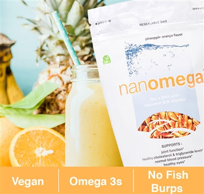 nanomega3 Pineapple Orange 12.7 oz (BioPharma Scientific) Label