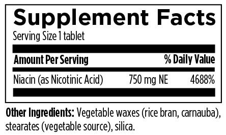 Niacin CRT 750 mg NE Designs for Health