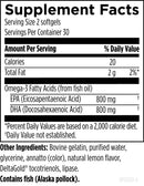 omegavail hi-po designs for health supplement facts