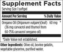 oil of oregano designs for health supplement facts