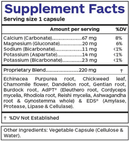 pH balance (professional botanicals) supplement facts