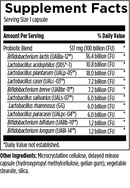 probiomed 100 designs for health supplement facts