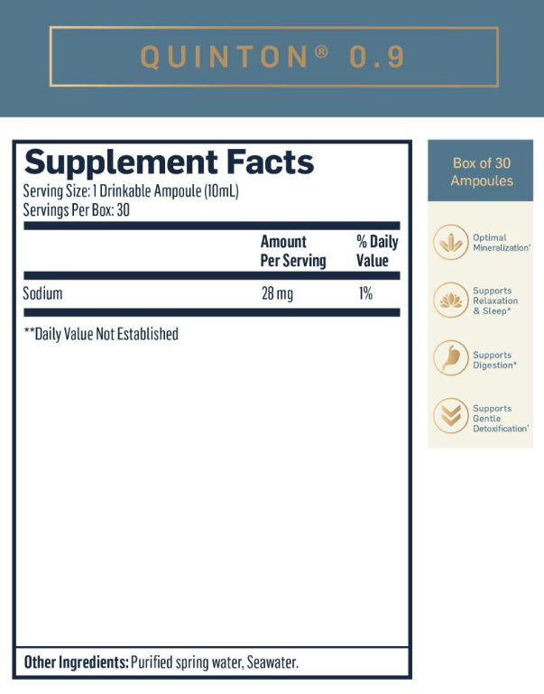 Quionton hypertonic ampule supplement facts