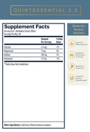 Quintessential 3.3 supplement facts