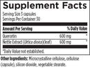 quercetin + nettles designs for health supplement facts