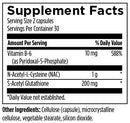 s-acetyl glutathione synergy designs for health supplement facts