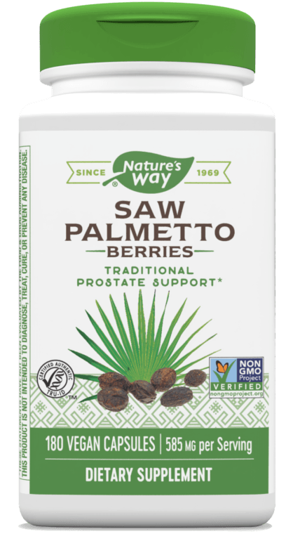 Saw Palmetto Berries Veg Capsules (Nature's Way) 180ct