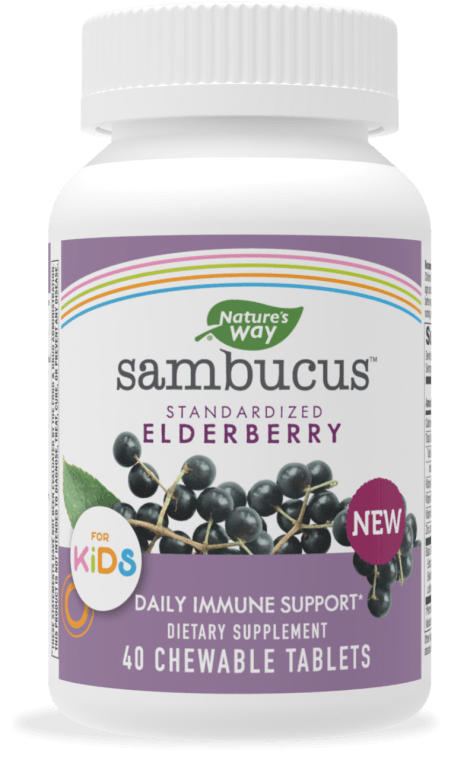 Sambucus Chewable Tablets for Kids 40 ct (Nature's Way)
