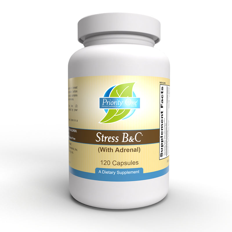 Stress B & C (Priority One Vitamins) 120ct Front