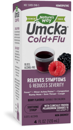 Umcka Cold & Flu Berry Syrup 4 oz (Nature's Way)